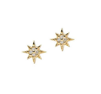 Anzie Earrings Starburst Micro-Pave Diamond ER