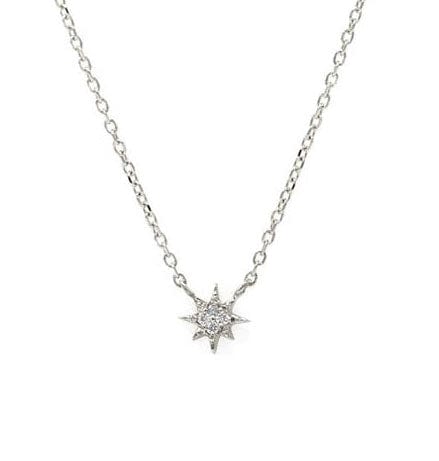 Anzie Necklaces Diamond Micro-Star 14K Necklace