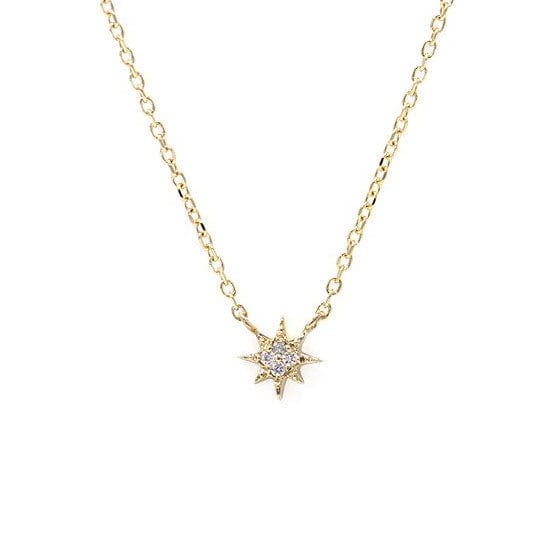 Anzie Necklaces Micro-Star Diamond 14K Necklace