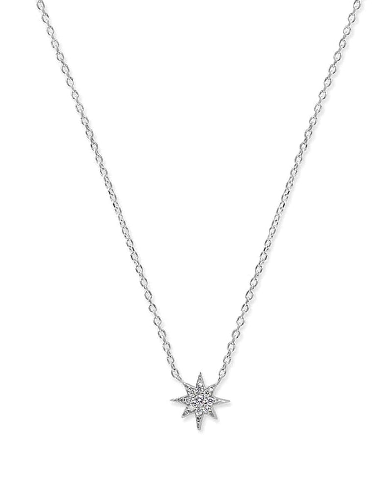 Anzie Necklaces North Star 14K Diamond White Gold Necklace