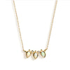 Anzie Necklaces Opal Diamond Fan 14K Necklace