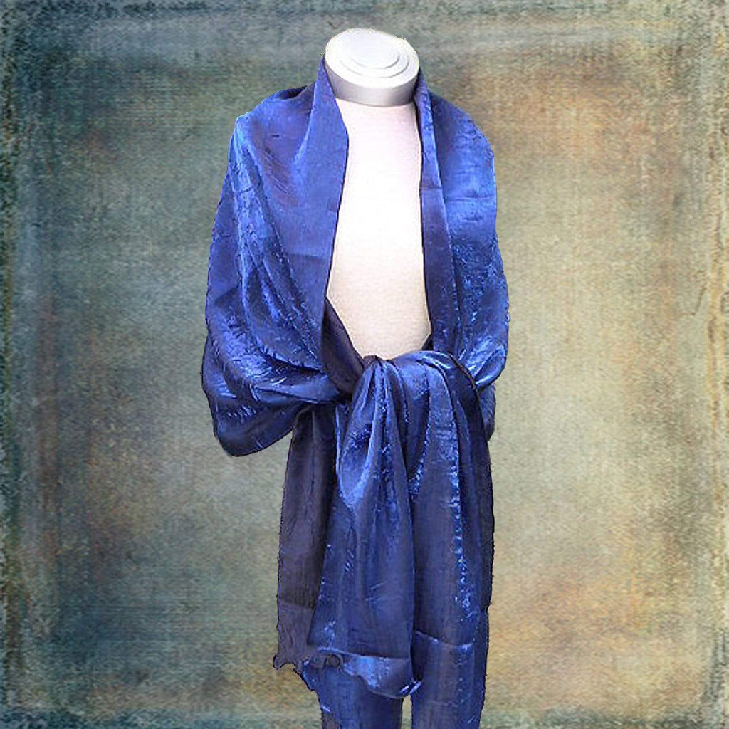 Caron Miller Wraps & Scarves Midnight Blue Shimmer Wrap