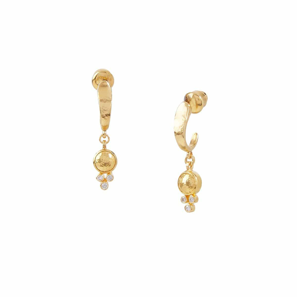 Gurhan Earrings Diamond 24K Amulet Earrings