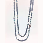 in2Design Necklaces Ulrike Blue Agate Pearl Necklace