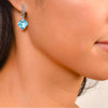JudeFrances Earring Charms Blue Topaz & 18K Silhouette Earring Charms