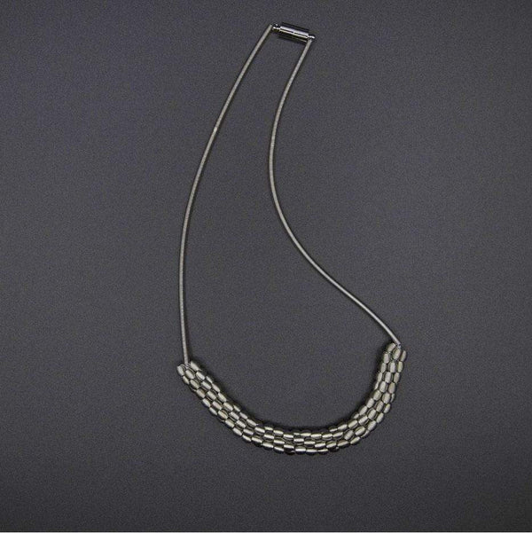 Lynne Goldman Elements Necklace of woven wire beads