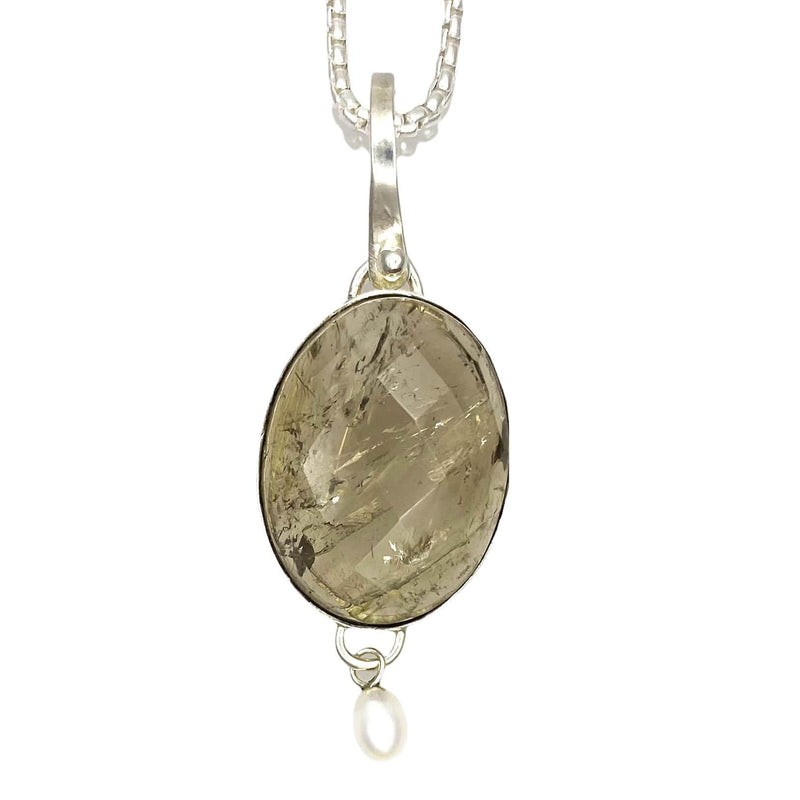 Phineas Rose Necklaces Rutilated Qtz Pearl Necklace