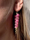 Rachel Atherly Earrings Ruby Caviar 14K Earrings