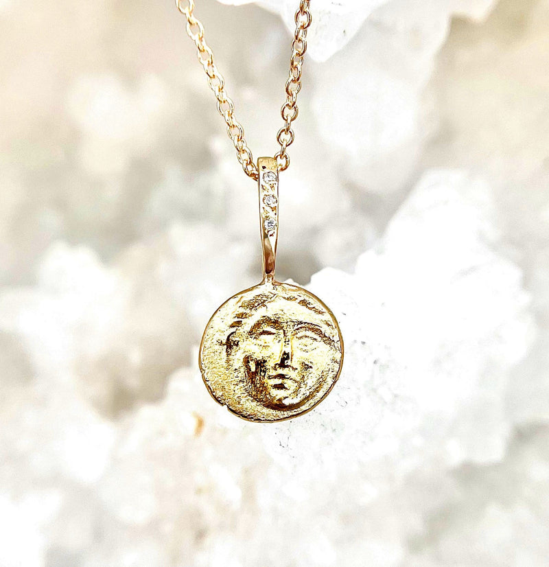 Robin Haley Necklaces "Be Brave" 14K & Diamond Pendant