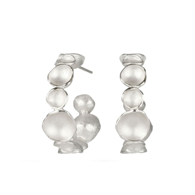 Sarah Richardson Earrings Sterling Pod Hoop Earrings