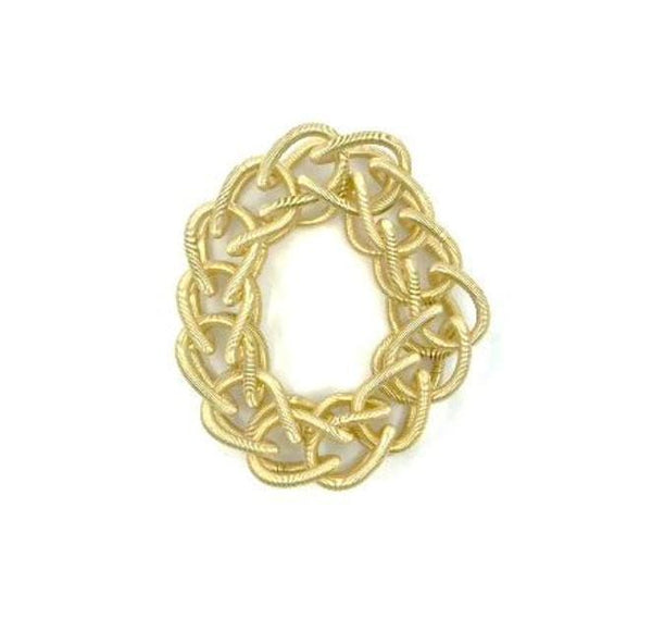 Sea Lily Bracelets Bright Gold Chain Link Wire Bracelet