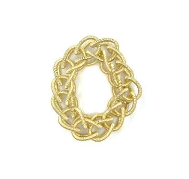 Sea Lily Bracelets Bright Gold Chain Link Wire Bracelet
