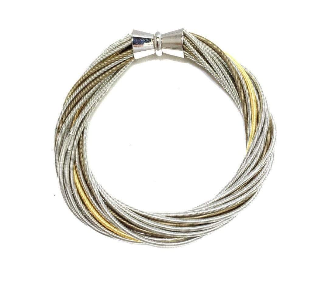 Sea Lily Bracelets Multi-Tone Twist Piano Wire Bracelet