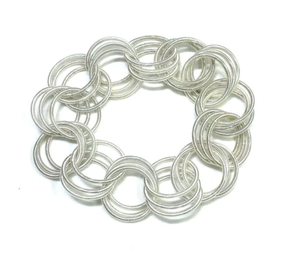 Sea Lily Bracelets White Link Wire Bracelet