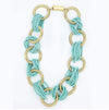 Sea Lily Necklaces Gold Rings w/Turquoise Beads Piano Wire Necklace
