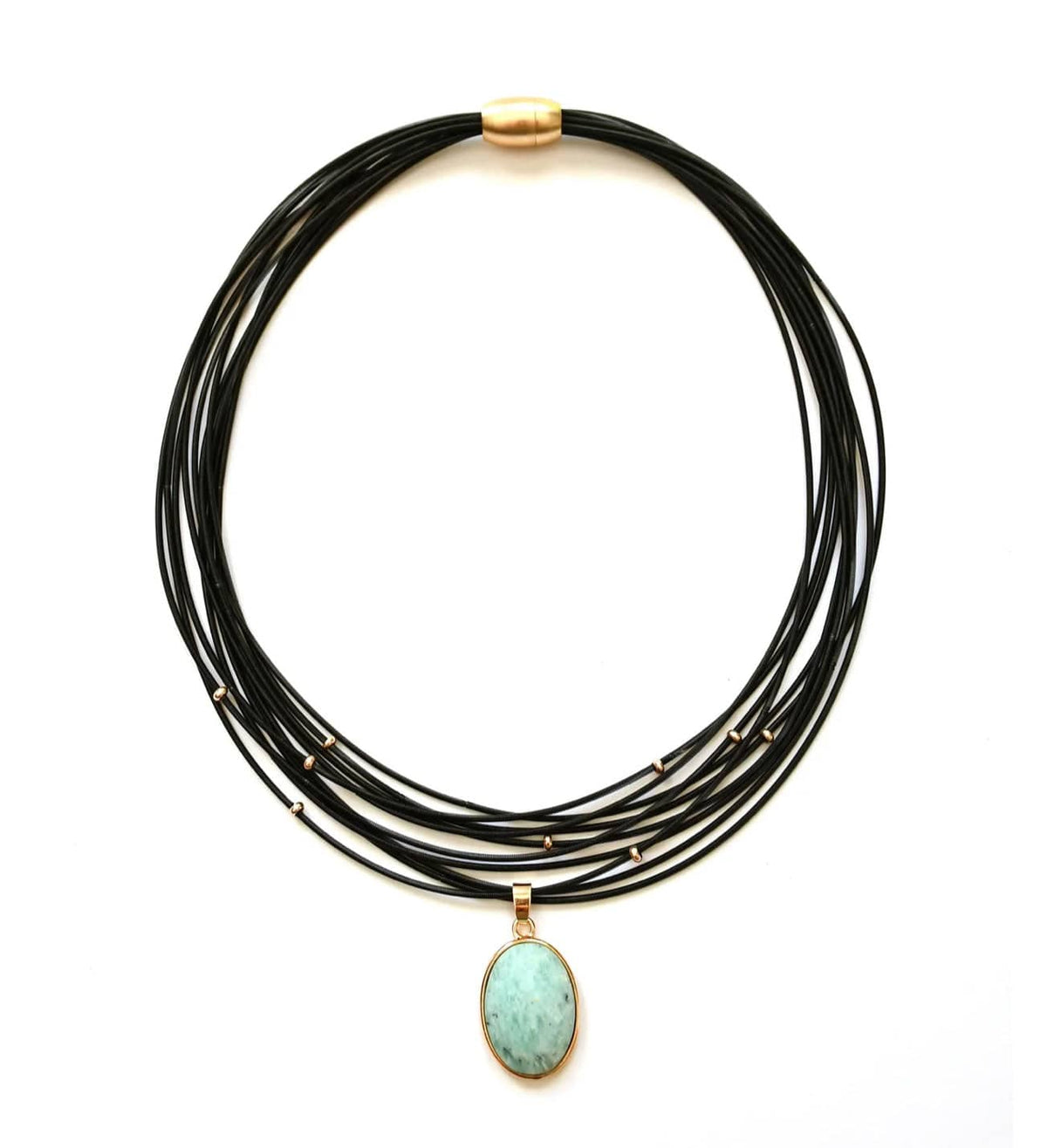 Sea Lily Necklaces Multi Strand Necklace with Amzonite