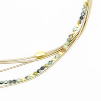 Sea Lily Necklaces Short Piano Wire Turquoise  Necklace