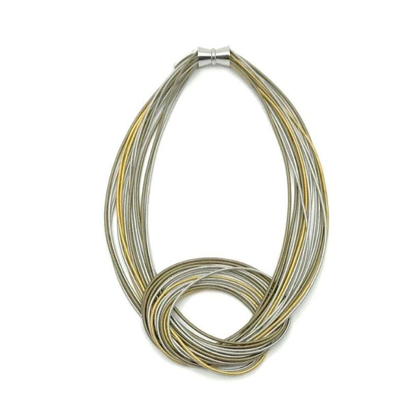 Sea Lily Necklaces Silver/gold Multi Large Knot Necklace