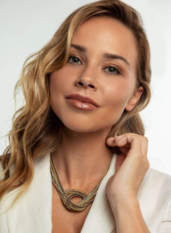 Sea Lily Necklaces Silver/gold Multi Large Knot Necklace