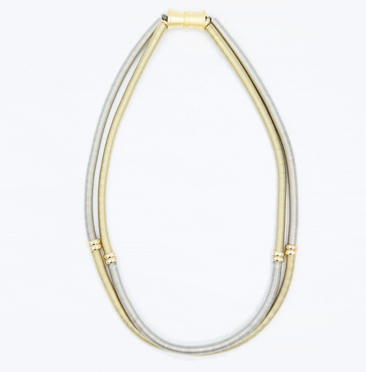 Sea Lily Necklaces Silver/Gold Piano Wire Necklace