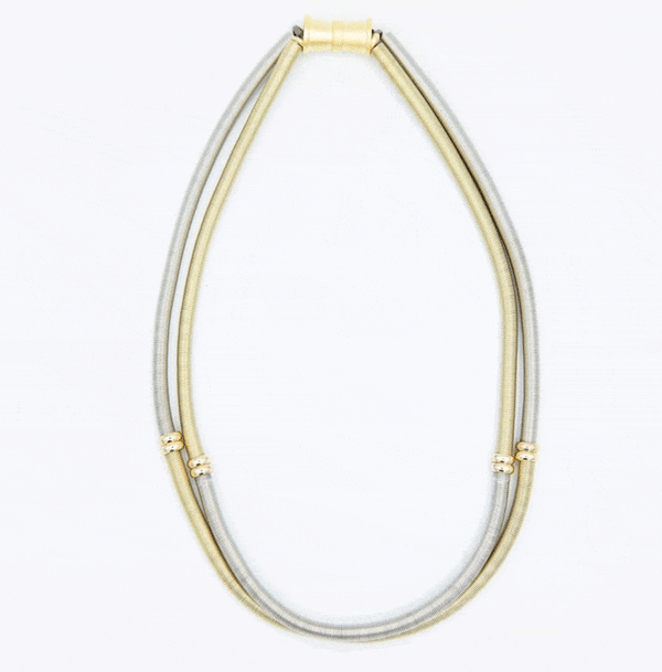 Sea Lily Necklaces Silver/Gold Piano Wire Necklace