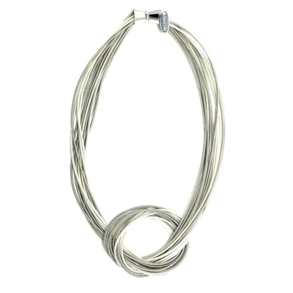 Sea Lily Necklaces Silver & White Knot Nk