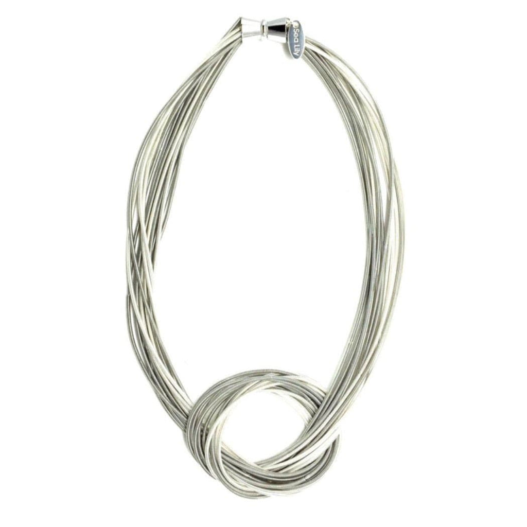 Tri-Color Piano Wire Knot Necklace – The Museum & Garden Shop at Newfields