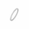 Suzy Landa Rings Diamond 18K White Gold Tiny Eternity Band